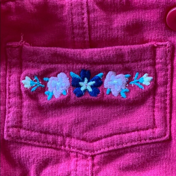 3/$10 - Carter’s Pink Overalls with embroidery - Picture 3 of 5